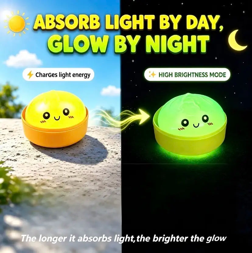 Luminous Dumpling Shaped Squishy Toy - Stress Relief Fidget with Realistic Food Texture in 6 Assorted Colors - Perfect Universal Gift for Everyone!
