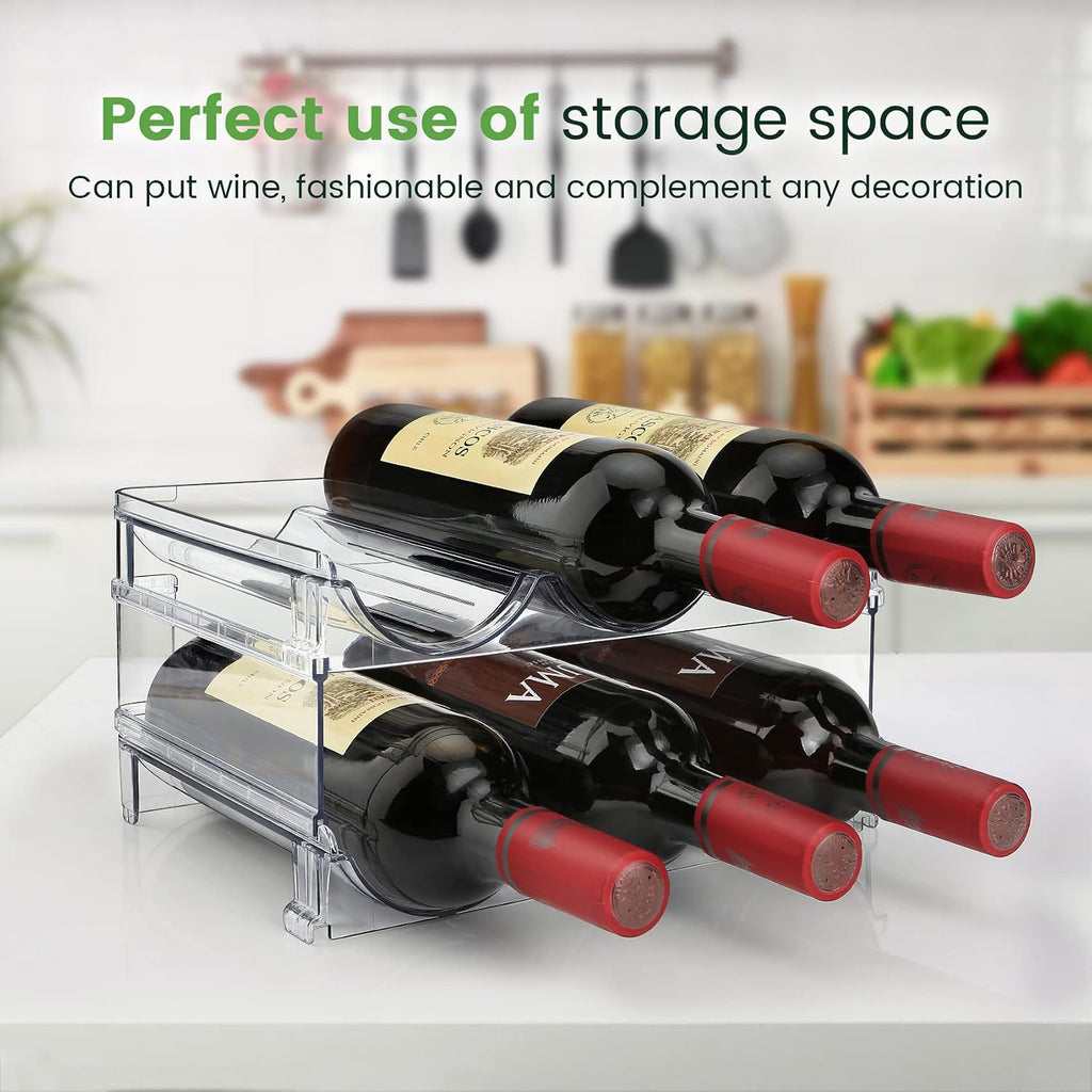 Elevate Your Space with Our Stackable Water Bottle Organizer - 2 Pack for Effortless Storage and Stylish Organization