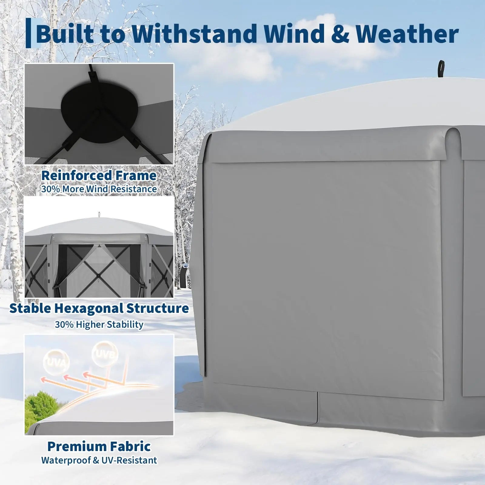 Transform Your Outdoor Gatherings with the Garvee 11.5x11.5 Ft Pop Up Screen Gazebo Tent - Instant Setup, Heavy Duty, and Bug-Free Comfort!